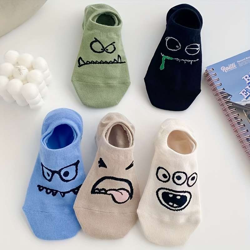 5 Pairs Mixed Color One Size High Elastic Socks