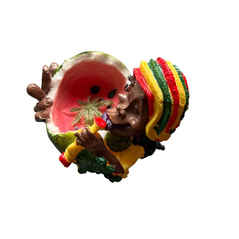 1pc Vibrant Jamaican-Themed Resin Ashtray with Floral Design Colorful Durable and Stylish f