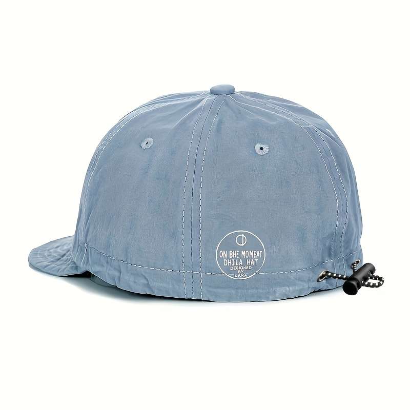 1pc Men's Lightweight Quick-Dry Breathable Sun Protection Hat Stylish Beige Casual Sports Cap wit
