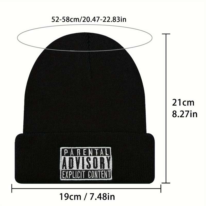 1pc High Stretch Acrylic Knit Beanie Acrylic High Stretch Outdoor Autumn and Winter