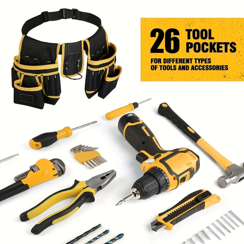 Professional Grade 26 Compartment Tool Belt