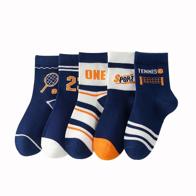 10 Pairs Mixed Colors  6 To 8Y High Elastic Socks
