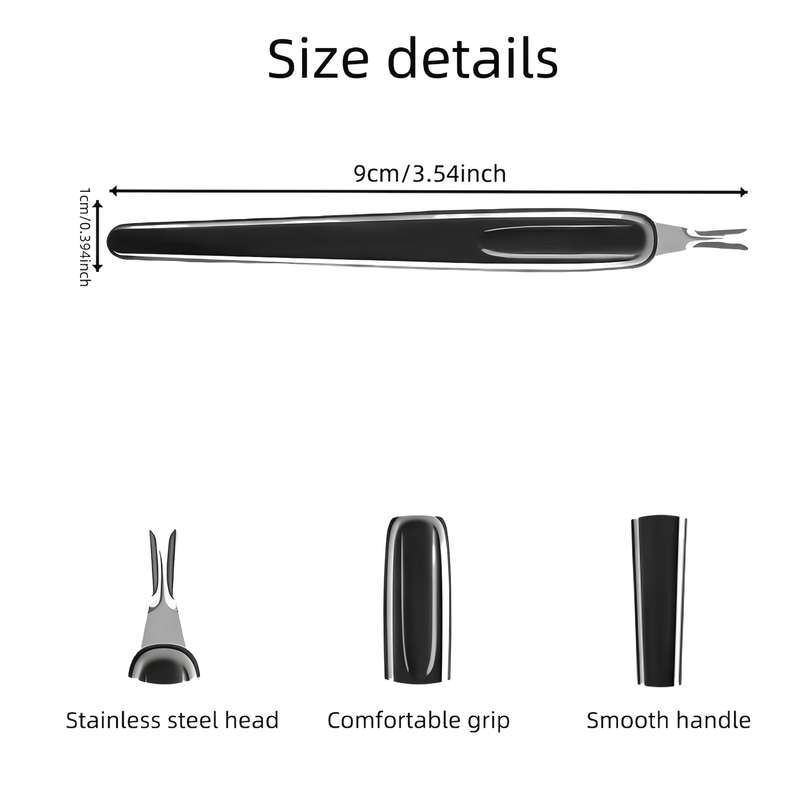 3pcs Professional Cuticle Trimmer Cuticle Pusher Cuticle Knife Practical Nail Clipper for Re
