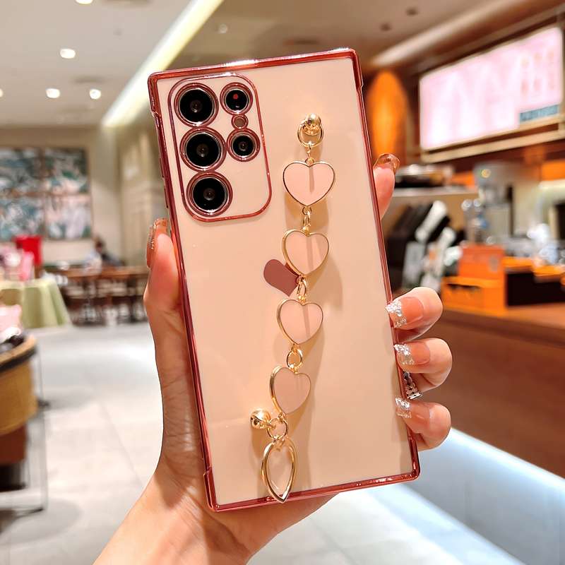 1Ps Pink Red For Samsung Galaxy S21+ 5G Phone Cases