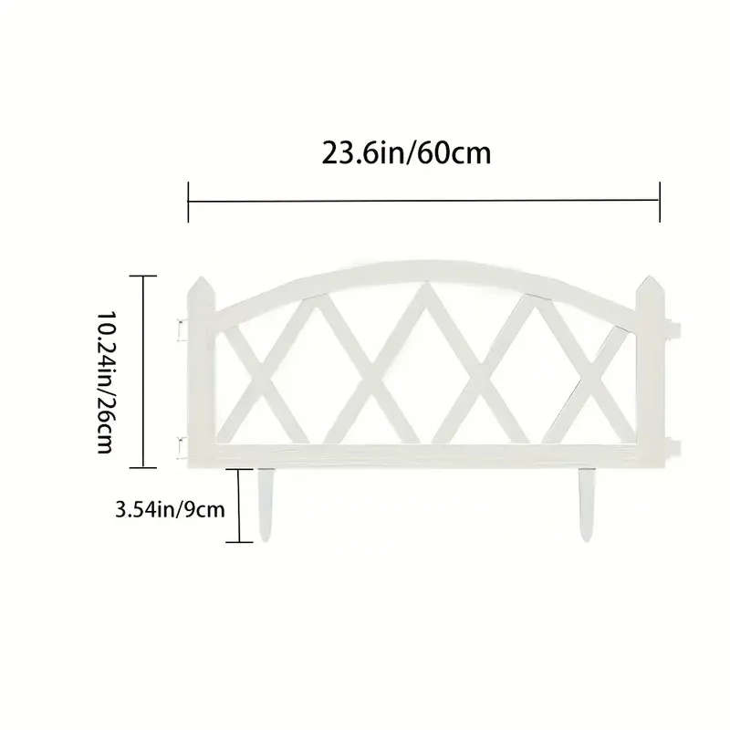 5pcs European Style Outdoor Plastic Fence
