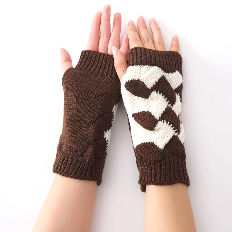 1 Pair Red Warm Gloves