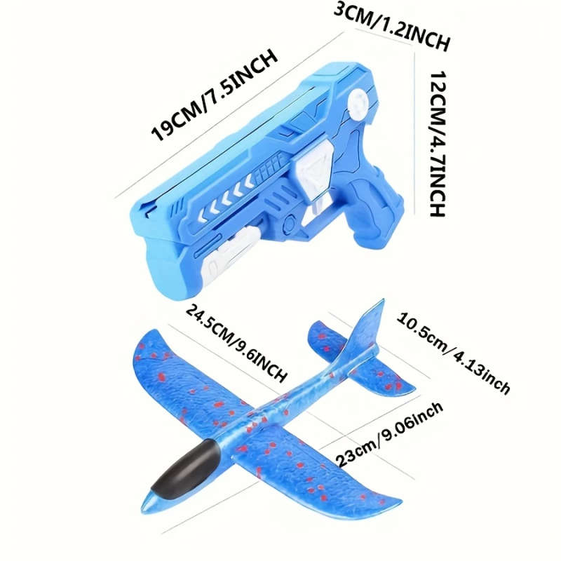 1pc Explosive Foam Air Gun Outdoor Toy Color sent randomly
