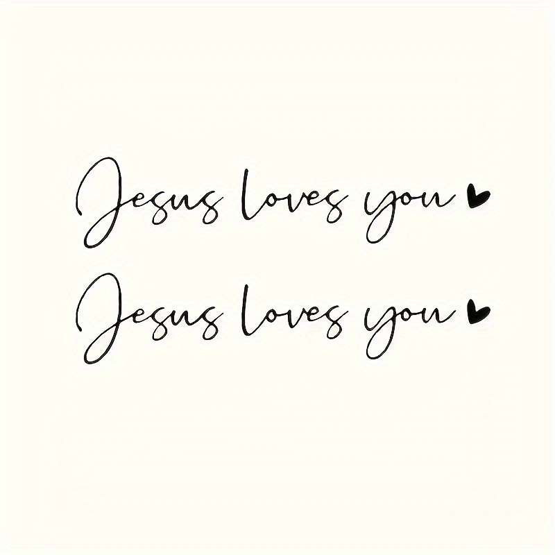 1pc Black Jesus Christian Themed Stickers
