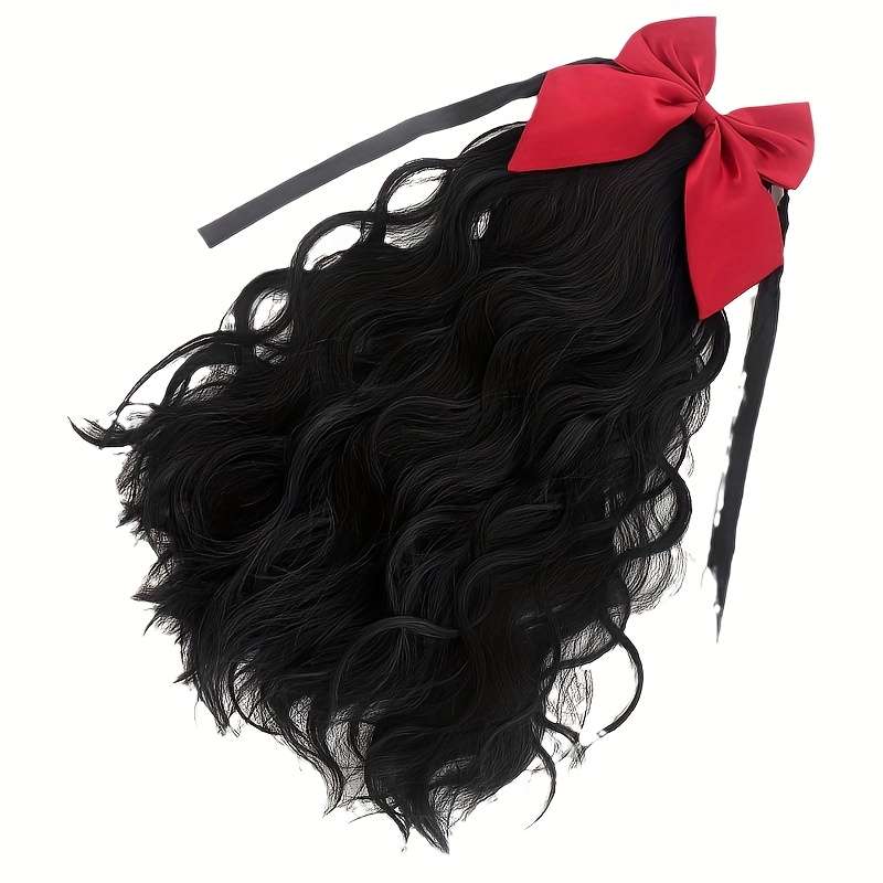 1Pc Natural Black Fashion Design Wig
