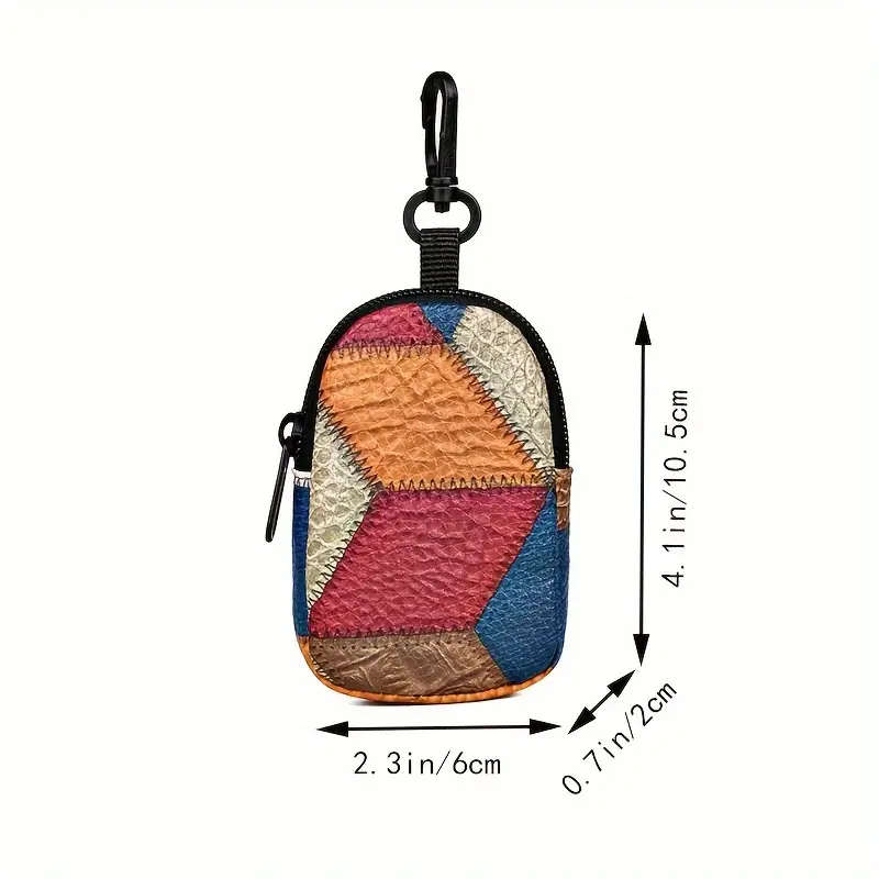 1pc Colorblock Faux Leather Crossbody Bag for Women Retro Fashion Small Square