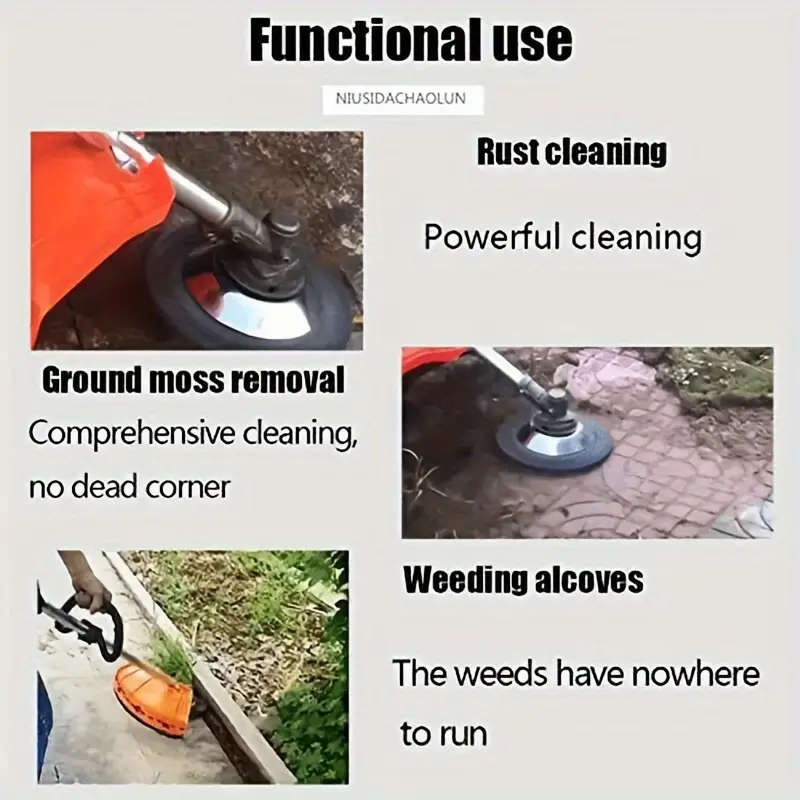 Fit Rotary Steel Weeding Brush For Lawn Mowers