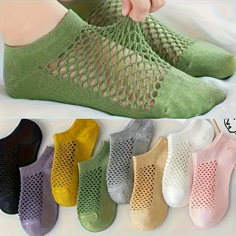 5 Pairs White One Size High Elastic Socks