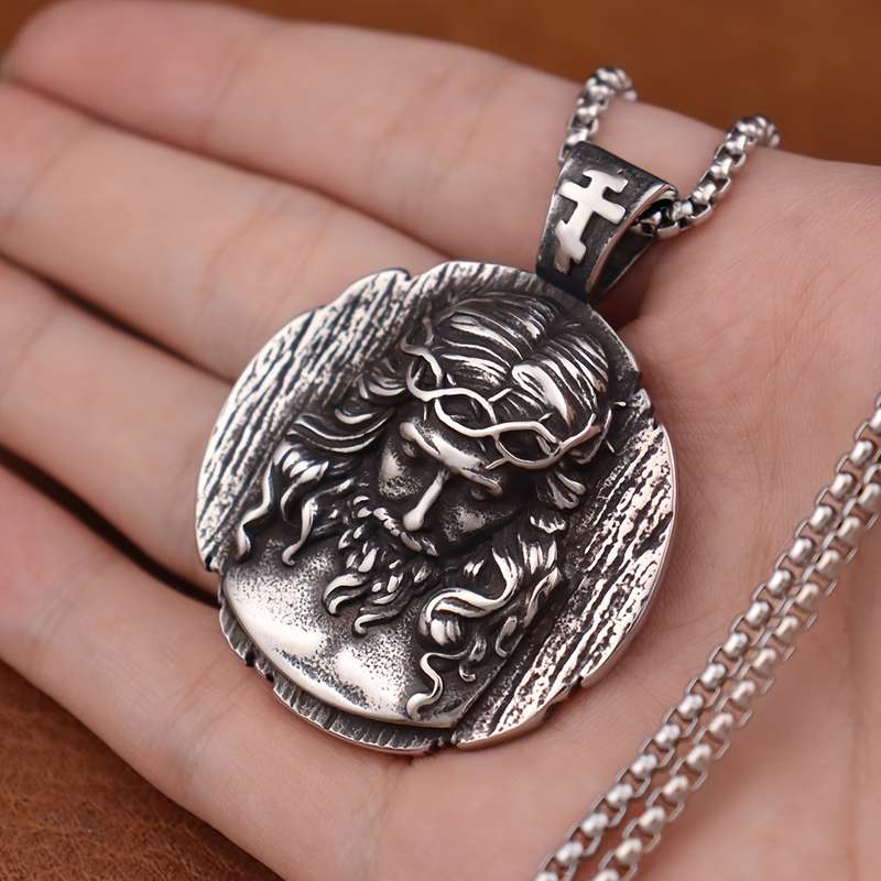 1 Piece pendant With 60cm Chain Jesus Theme Pendant