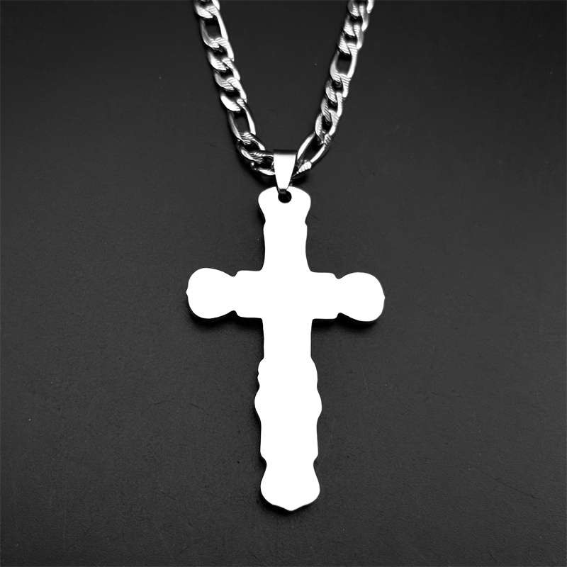 1 Piece Silvery Jesus Theme Pendant