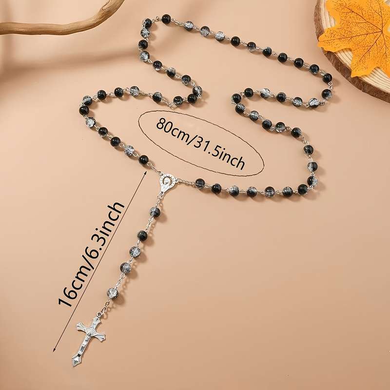 1 Piece Black Jesus Theme Pendant