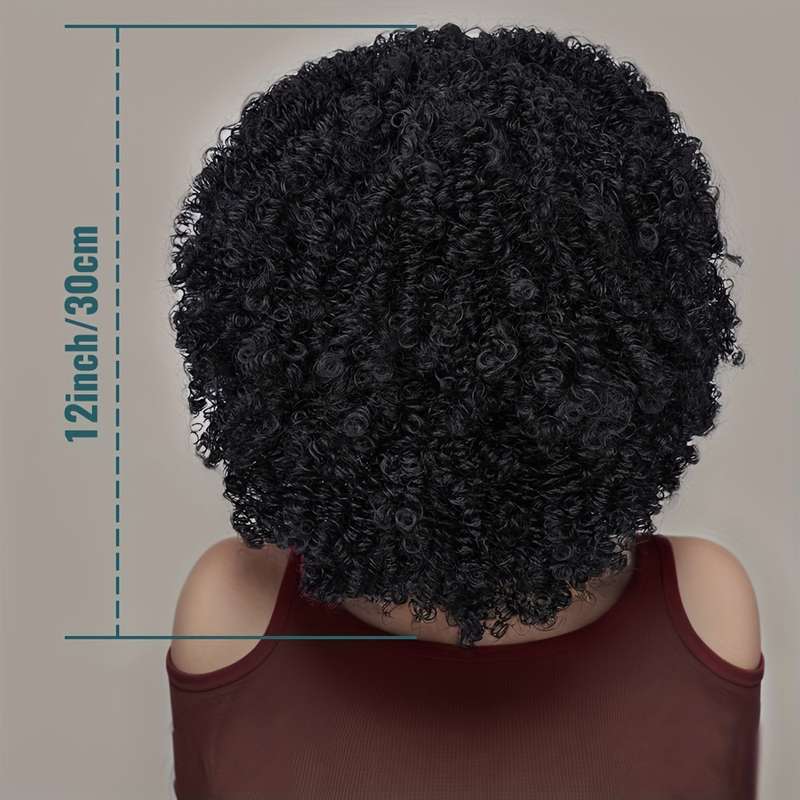 1Pc Black Highlight Blonde 30.48cm Fashion Design Wig
