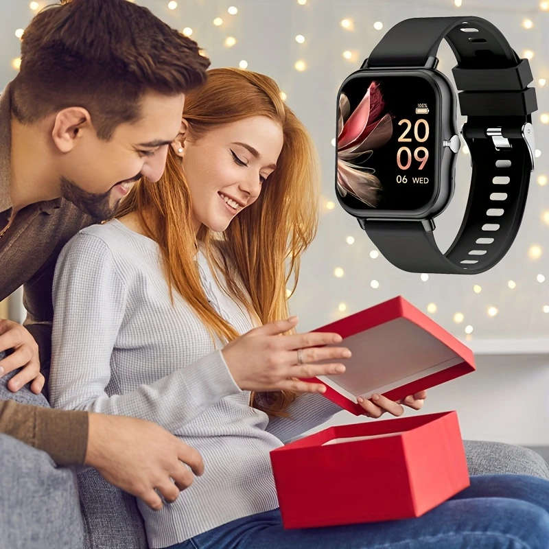 1pc Smart Watch for Men and Women Multiple Sports Modes Compatible with iPhone and Android Systems