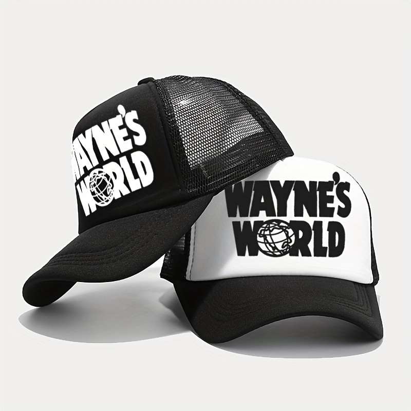 1pc Wayne'S World Hat Embroidered Wayne'S World Baseball Cap Dad Hat for Halloween Cosplay Costum