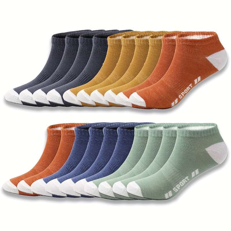 20 Pairs Orange One Size High Elastic Socks