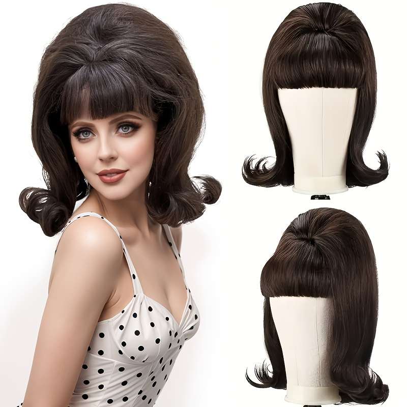 1Pc Premium Brown 35.56cm Fashion Design Wig