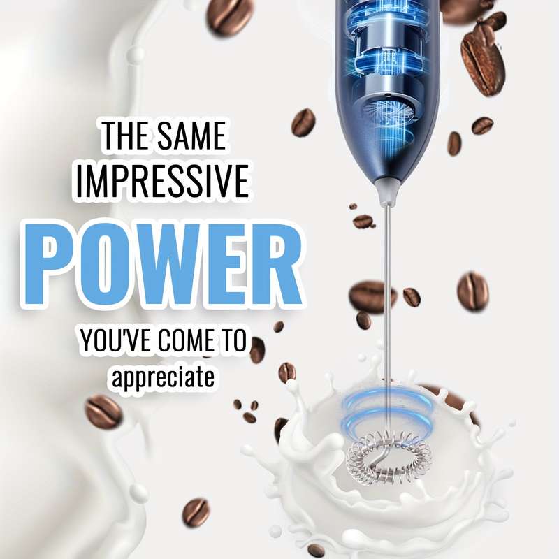 1pc Lalayuan Electric Milk Frother Mini Milk Foamer Battery OperatedNot Included Stainless Steel