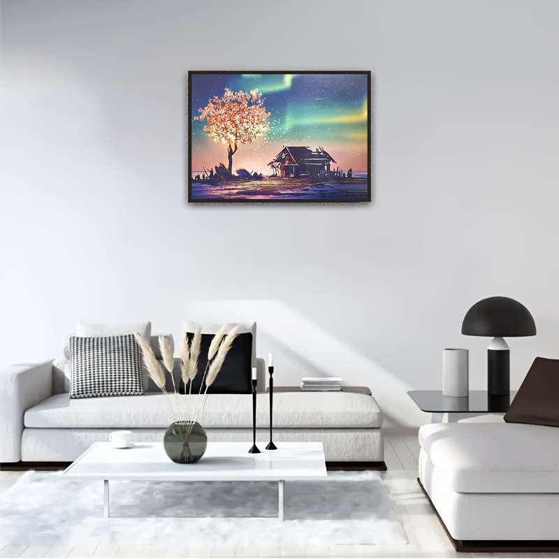1000pcs MINI Jigsaw Puzzle Enchanting Fantasy Lamp Tree Scene 37.85cm x 25.91cm C