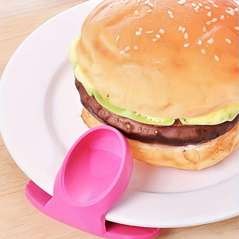 2pcs Silicone Heat-Resistant Finger Grips Anti-Burn Pot Holders for Microwave Oven Non-Elec