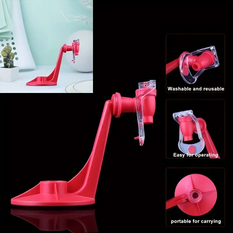 1 Plastic Homemade Beverage Dispenser with Inverted Faucet Stand No Electricity Needed Perfe