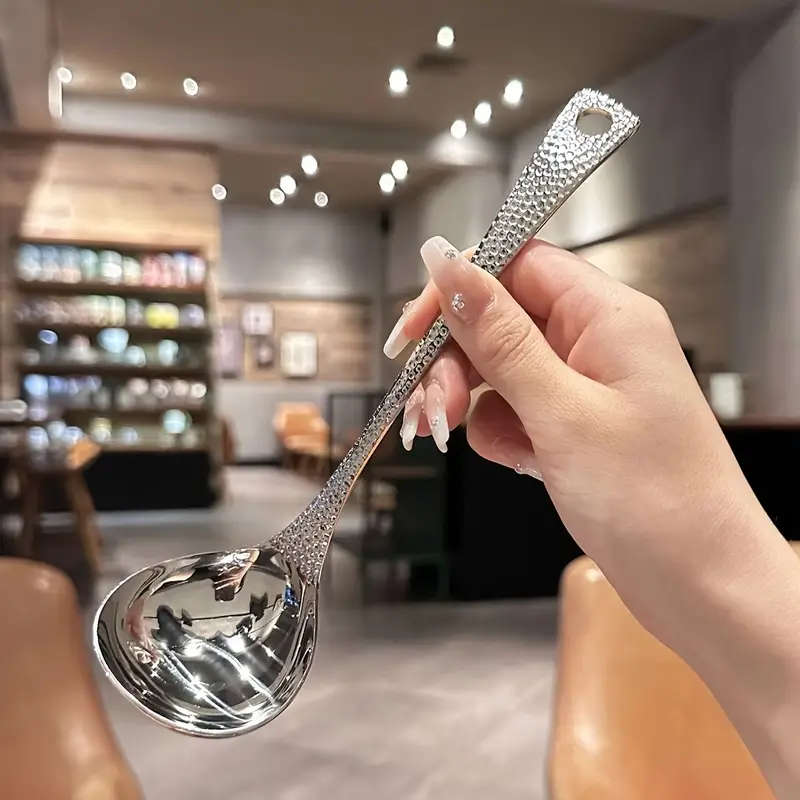 2-Pack Stainless Steel Hot Pot Spoon Soup Spoon Colander