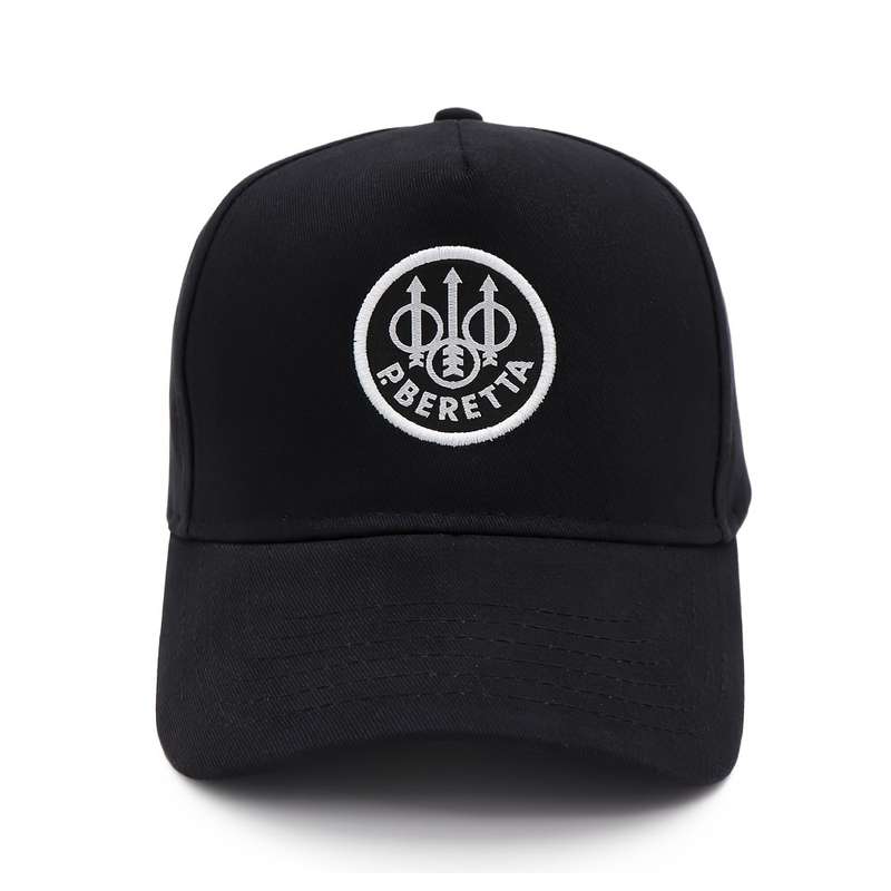 1pc Black Barrett Embroidered Baseball Cap Adjustable Fit Textured Fabric Unique Logo Design C