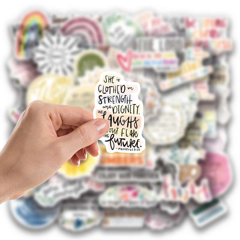 50pcs Jesus Christian Themed Stickers