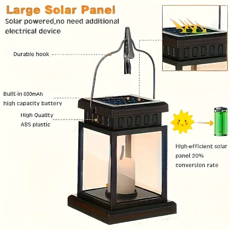 4pcs Outdoor Solar Lights