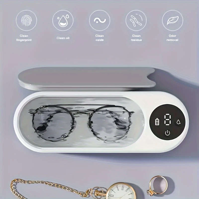 1pc Multi-Functional Cleaning Machine Chemical-Free Ideal for Glasses Jewelry Watches and Braces Dig