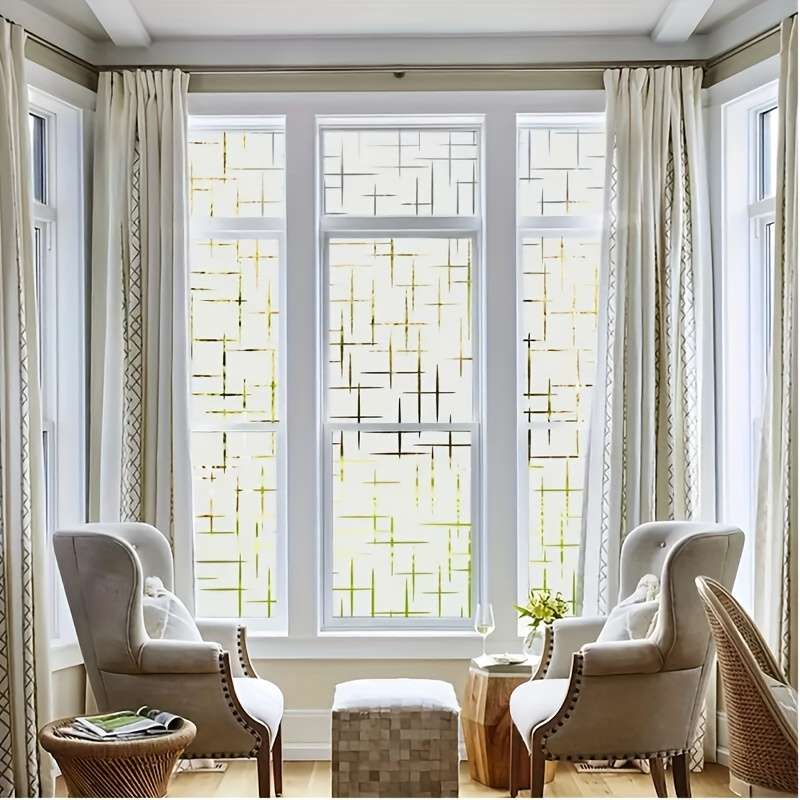 1pc 60cmx200cm 23.6inx78.7in Material PVC Door And Window Stickers