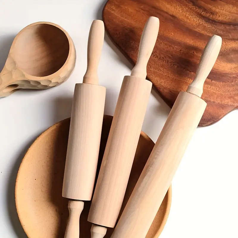 42 x 400MM Rolling pin Set for Baking and Pasta Making pack of 3