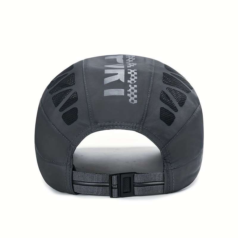 1pc Premium Trendy Cool Peaked Cap Sport Print Breathable Quick Dry Baseball Cap Breathable Mesh