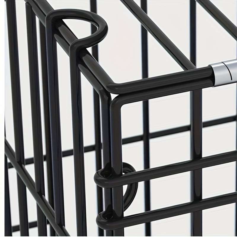 1pc Transparent 8 pieces with door + cap size Heightened transparencyPet Cage