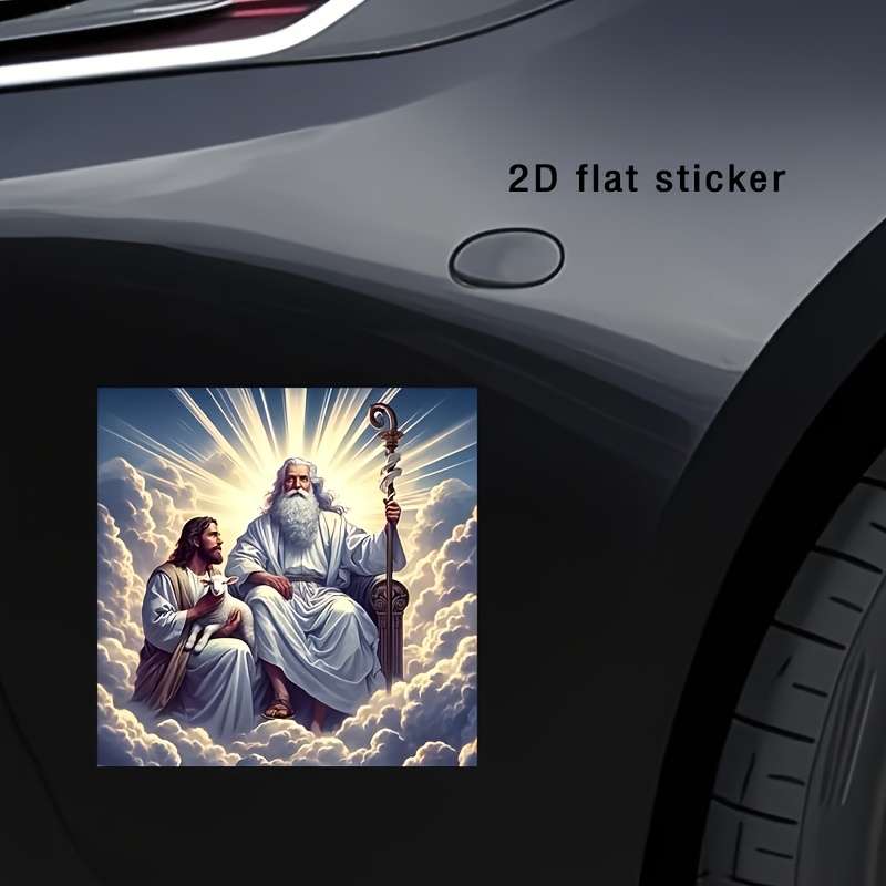 1pc 15.24cm Jesus Christian Themed Stickers