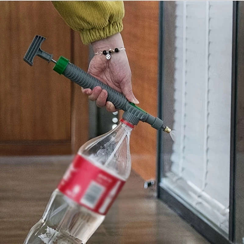 1Pc Handheld Manual Spray Gun Adjustable Nozzle Reusable Plastic Bottle