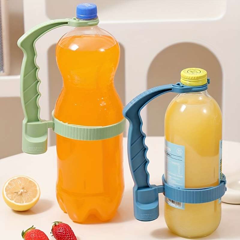 1pc Adjustable Drink Pouring Cup Handle with Built-In Bottle Opener Ergonomic Grip for Easy Pouri