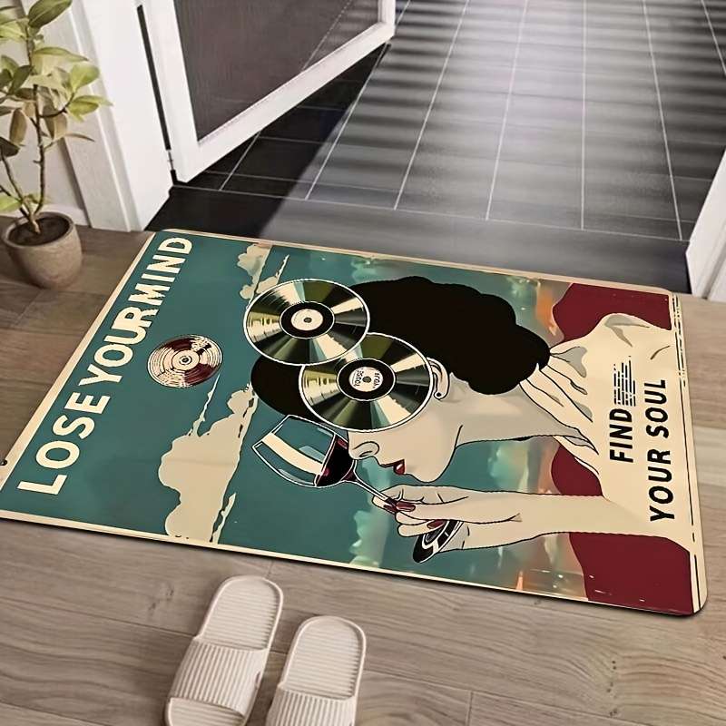 1Pc Blue 19.69x31.49inch 50x80cm Floor Mat