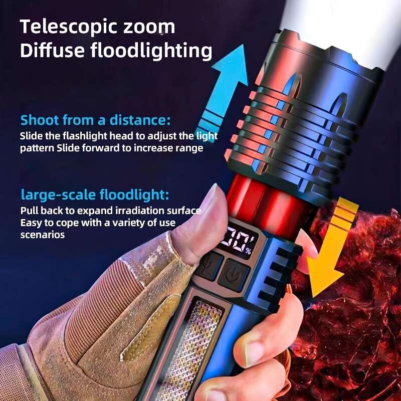 1PC Flashlight With Hook Flashlight