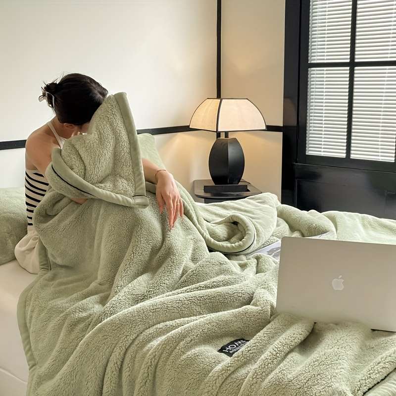 1ps Blanket Color Oubang 38 Cloud Mist Blue size 200x230CM