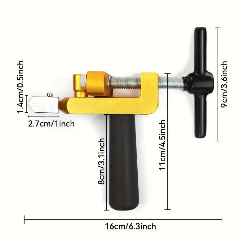 Manual Glass And Tile Cutter With Diamond Tip
