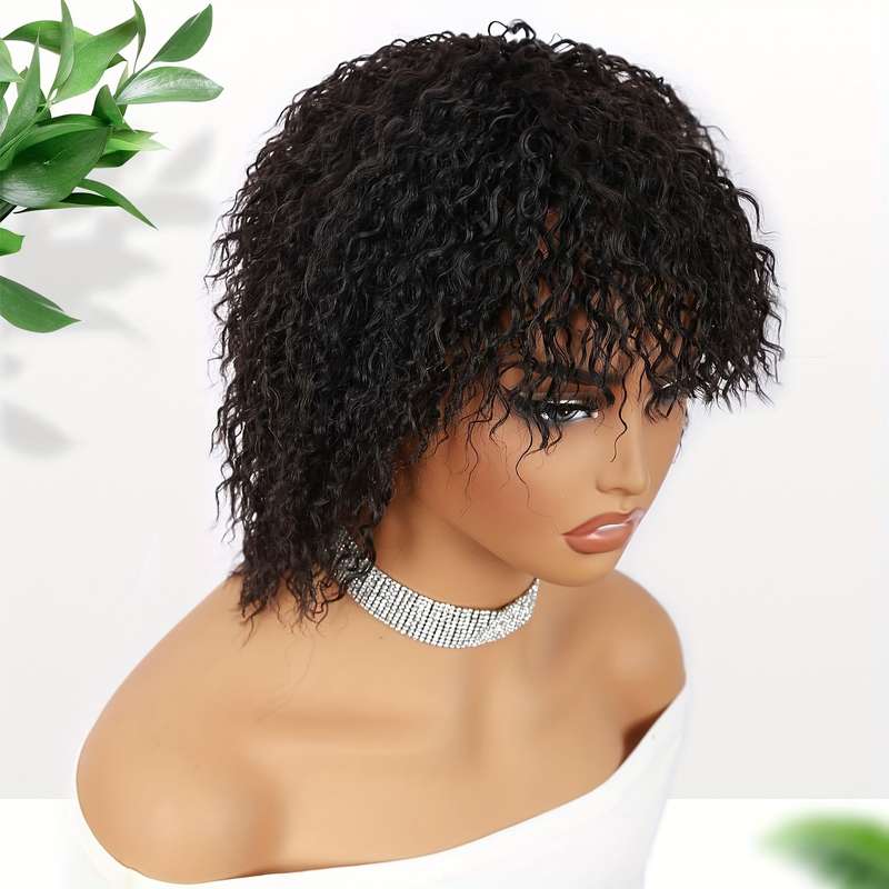 1Pc Light Brown 30.48cm Fashion Design Wig