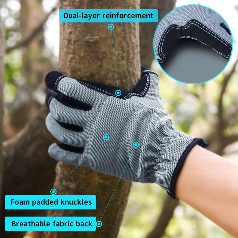 1 Pair Grey Size M Outdoor Sports Gloves