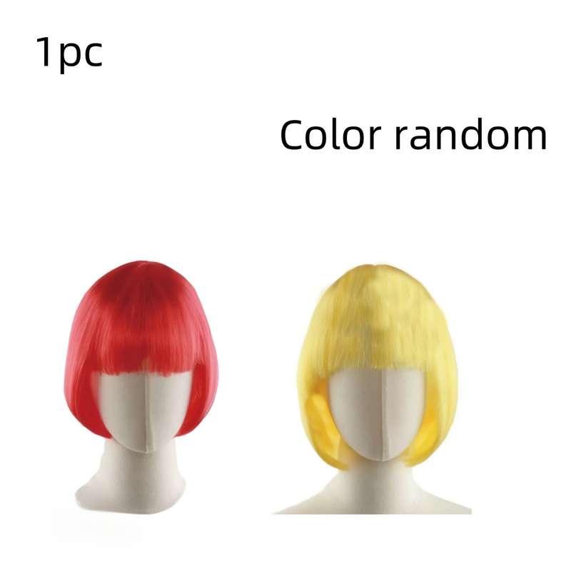1Pc Mixed Color 30.48cm Fashion Design Wig