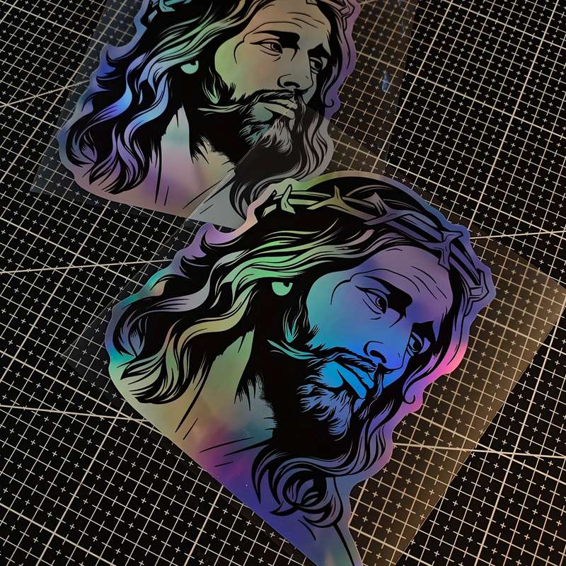 1pc Jesus Christian Themed Stickers