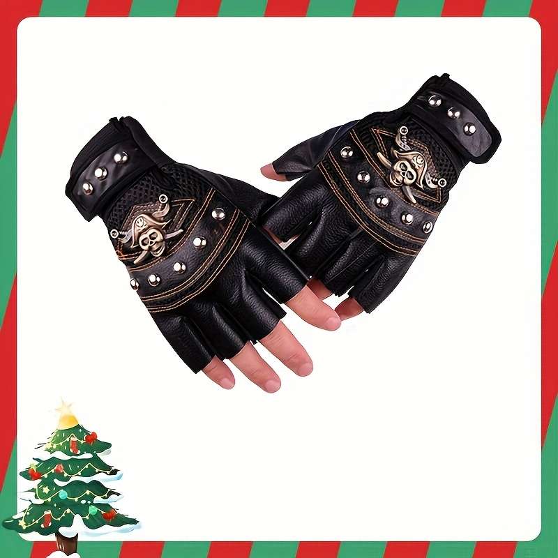 1 Pair Blue Outdoor Sports Gloves