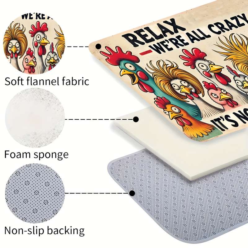 1Pc 15.7x23.6inch 40x60cm Floor Mat
